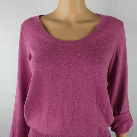 Lole Imagine Tunic Long Tab Sleeve Scoop Neck Front Pockets Rose Pink Small - Picture 3 of 10